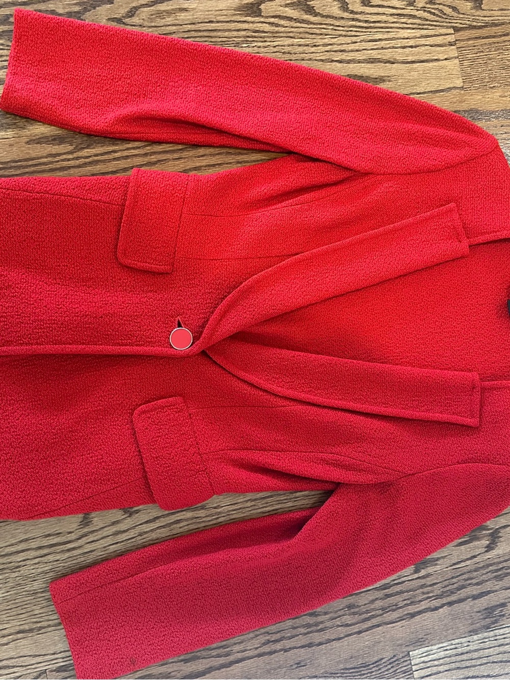 St. John Sleeveless Red Sheath Dress, Sz 6 - Picture 10 of 12